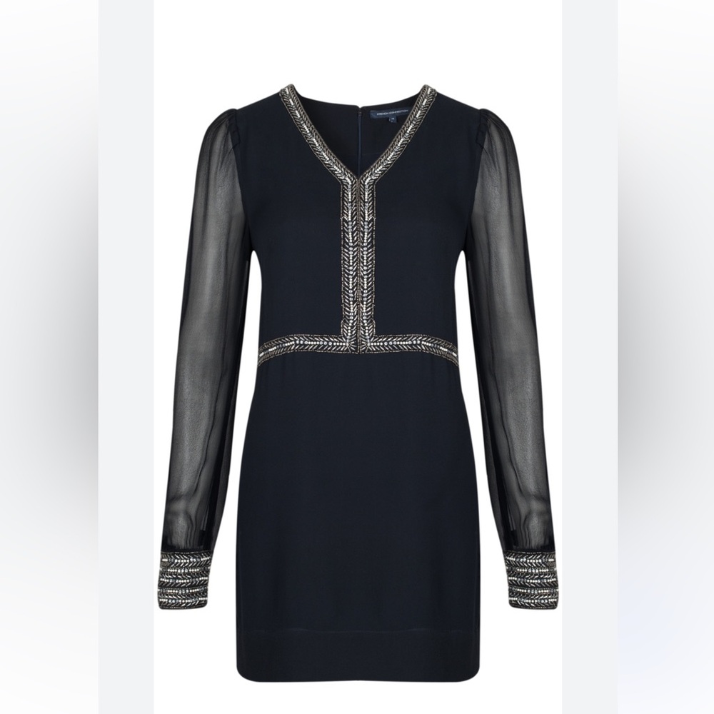 NWT French Connection Silk mini dress -Size 10 - Picture 2 of 11